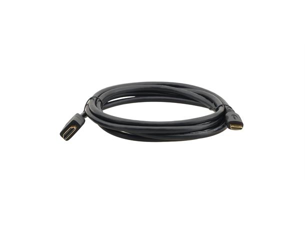 Kramer MiniHDMI - HDMI HS HEC -  0,9 m HDMI Kabel m/Ethernet 4K Sort 